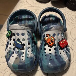 Kids Blue Cartoon Character Clogs